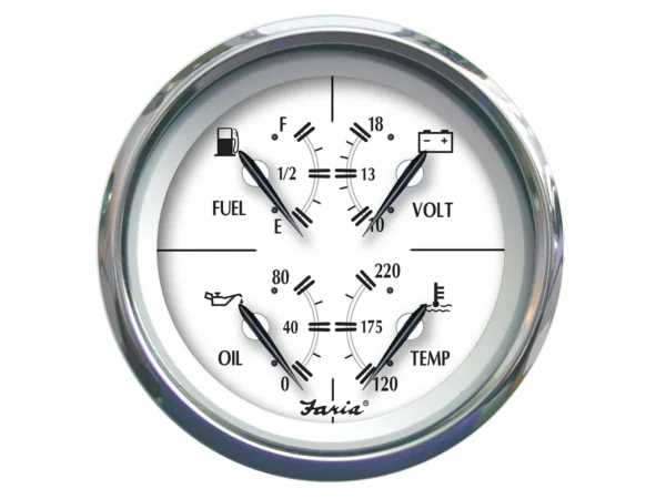 Faria Newport SS 4" Multifunction Gauge