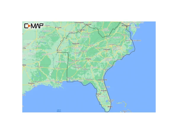 C-MAP M-NA-Y214-MS US Lakes South East REVEAL™ Inland Chart