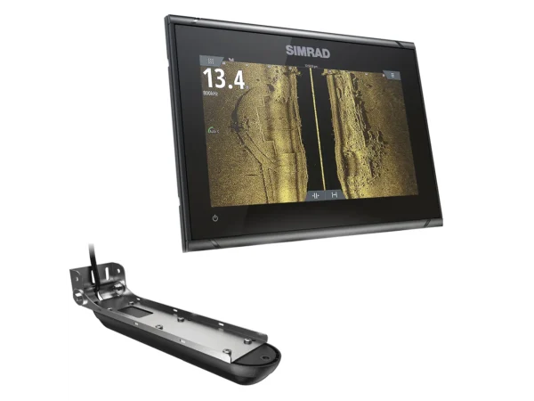 Simrad GO9 XSE Chartplotter/Fishfinder w/Active Imaging 3-in-1 Transom Mount Transducer & C-MAP Discover Chart