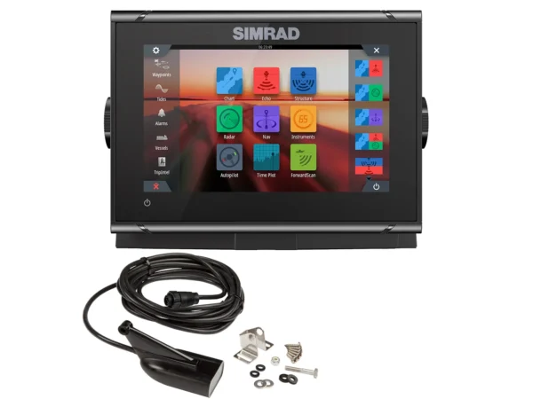 Simrad GO7 XSR Chartplotter/Fishfinder w/HDI Transom Mount Transducer & C-MAP Discover Chart