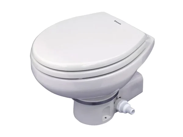 Dometic MasterFlush 7160 White Electric Macerating Toilet w/Orbit Base - 24V - Raw Water