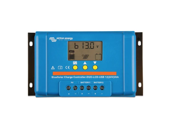 Victron BlueSolar PWM Charge Controller (DUO) LCD & USB Charge Control - 12/24VDC - 20A - Image 2