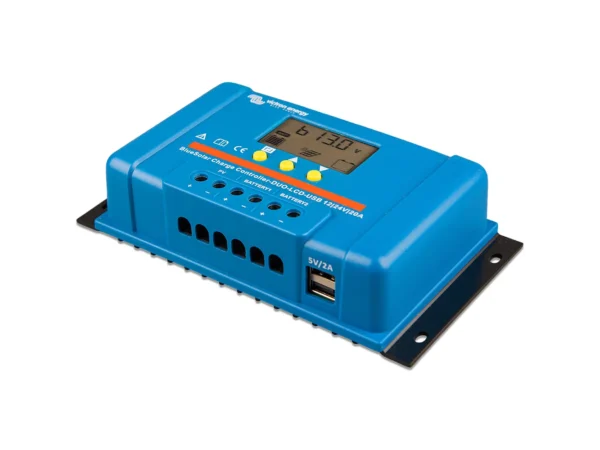 Victron BlueSolar PWM Charge Controller (DUO) LCD & USB Charge Control - 12/24VDC - 20A - Image 3