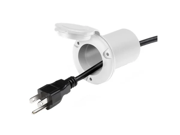 Guest AC Universal Plug Holder - White