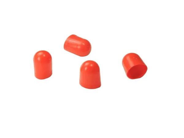 VDO Light Diffuser f/Type C & E Wedge Bulb - Red - 4 Pack