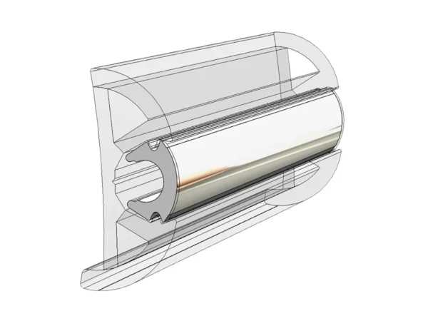 TACO Rub Rail Insert - Flexible Chrome - 80' - Image 2