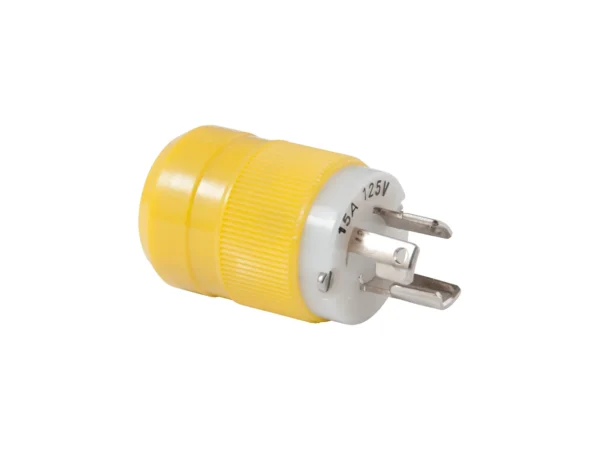 Marinco Locking Plug - 15A, 125V - Yellow - Image 2