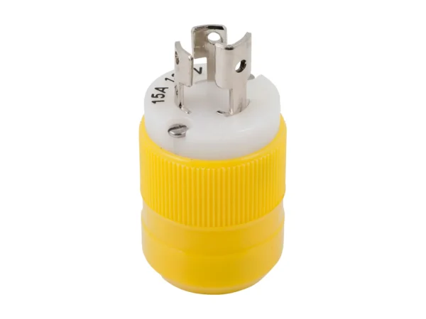 Marinco Locking Plug - 15A, 125V - Yellow