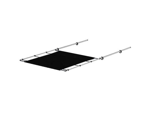 SureShade PTX Power Shade - 51" Wide - Stainless Steel - Black