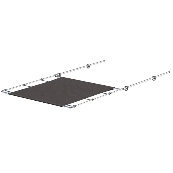 SureShade PTX Power Shade - 69" Wide - Stainless Steel - Grey