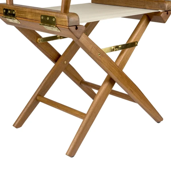 Whitecap Director's Chair w/Natural Seat Covers - Teak - Image 2