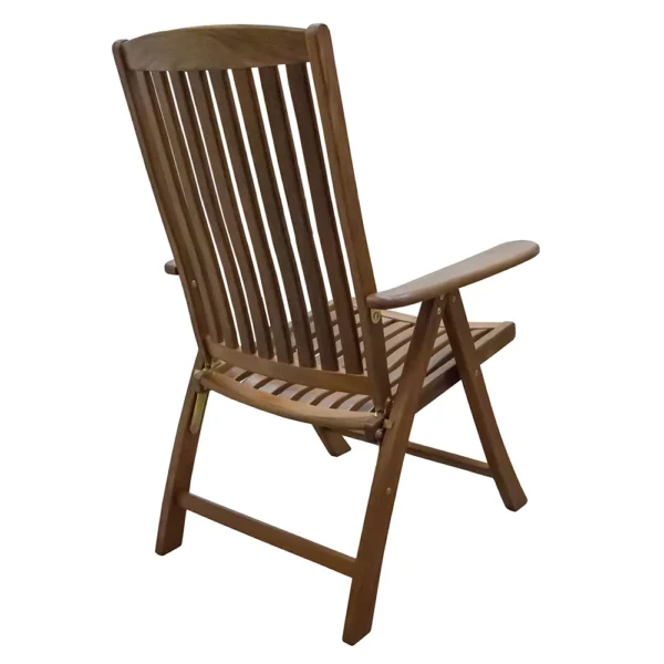 Whitecap Reclining Arm Chair - Teak - Image 3