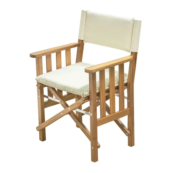 Whitecap Director's Chair II w/Cream Cushion - Teak - Image 2