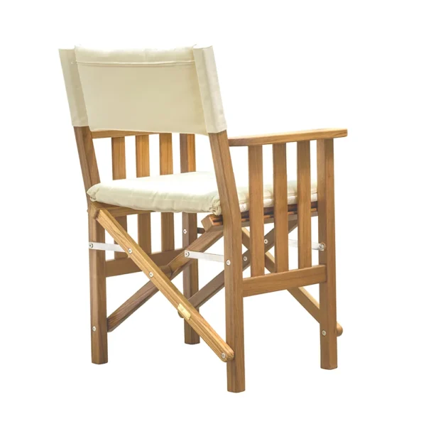 Whitecap Director's Chair II w/Cream Cushion - Teak - Image 3