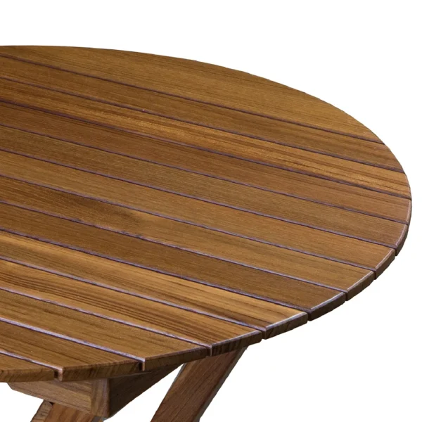 Whitecap Round Slat Table - Teak - Image 2