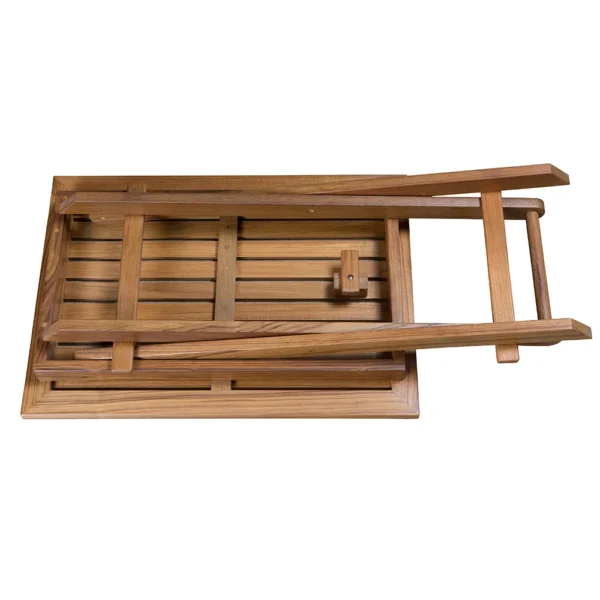 Whitecap Folding Slat Table - Teak - Image 4