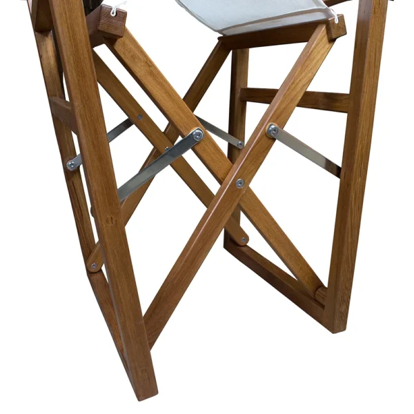 Whitecap Director's Chair w/White Batyline Fabric - Teak - Image 3