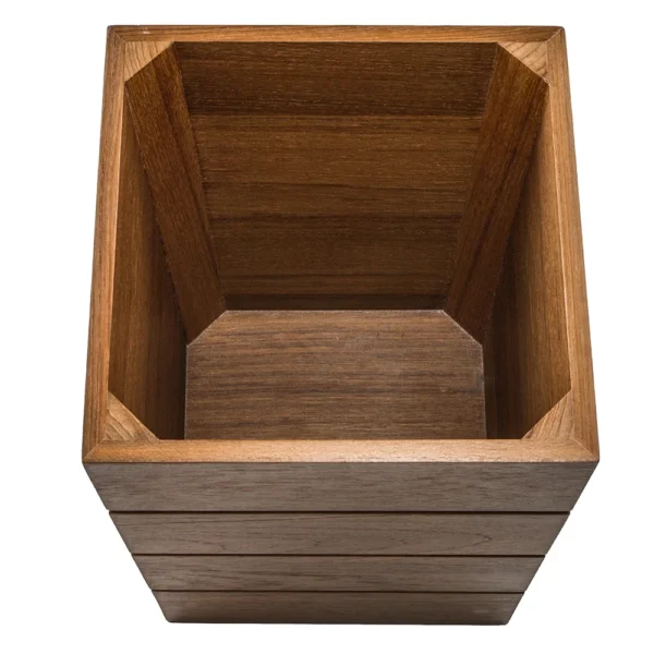 Whitecap Small Waste Basket - Teak - Image 4