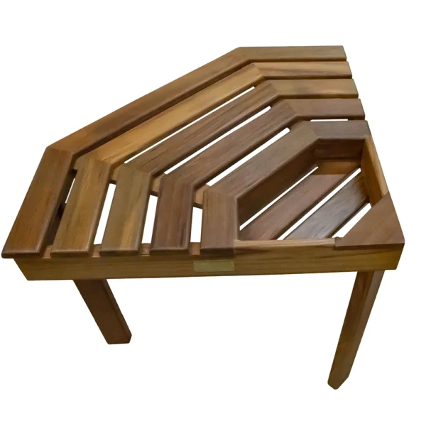 Whitecap Shower/Corner Stool - Teak - Image 4