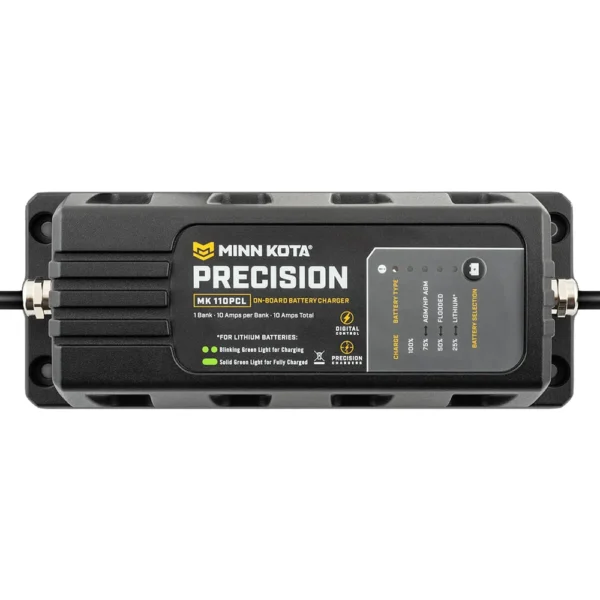 Minn Kota On-Board Precision Charger MK-110 PCL 1 Bank x 10 AMP LI Optimized Charger - Image 3