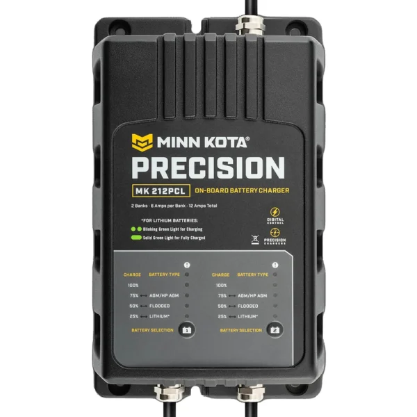 Minn Kota On-Board Precision Charger MK-212 PCL 2 Bank x 6 AMP LI Optimized Charger - Image 3