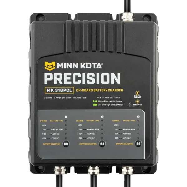 Minn Kota On-Board Precision Charger MK-318 PCL 3 Bank x 6 AMP LI Optimized Charger - Image 3