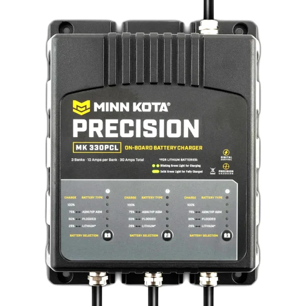 Minn Kota On-Board Precision Charger MK-330 PCL 3 Bank x 10 AMP LI Optimized Charger - Image 3