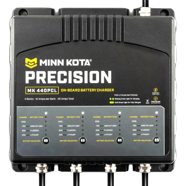 Minn Kota On-Board Precision Charger MK-440 PCL 4 Bank x 10 AMP LI Optimized Charger - Image 3