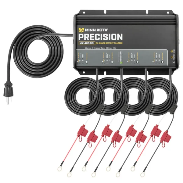 Minn Kota On-Board Precision Charger MK-460 PCL 4 Bank x 15 AMP LI Optimized Charger - Image 4