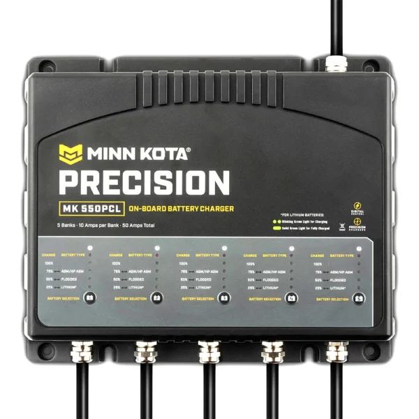 Minn Kota On-Board Precision Charger MK-550 PCL 5 Bank x 10 AMP LI Optimized Charger - Image 3