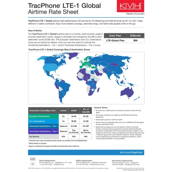 KVH TracPhone® LTE-1 Global - Image 2