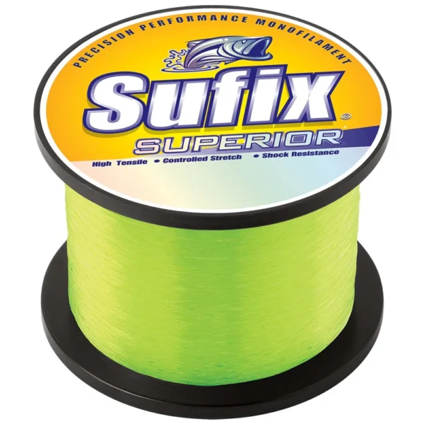 Sufix Superior Hi-Vis Yellow Monofilament - 130lb - 1640 yds