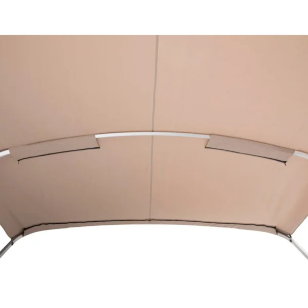 SureShade Power Bimini - Clear Anodized Frame - Beige Fabric - Image 4