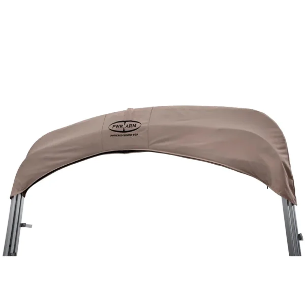 SureShade Power Bimini - Clear Anodized Frame - Beige Fabric - Image 5