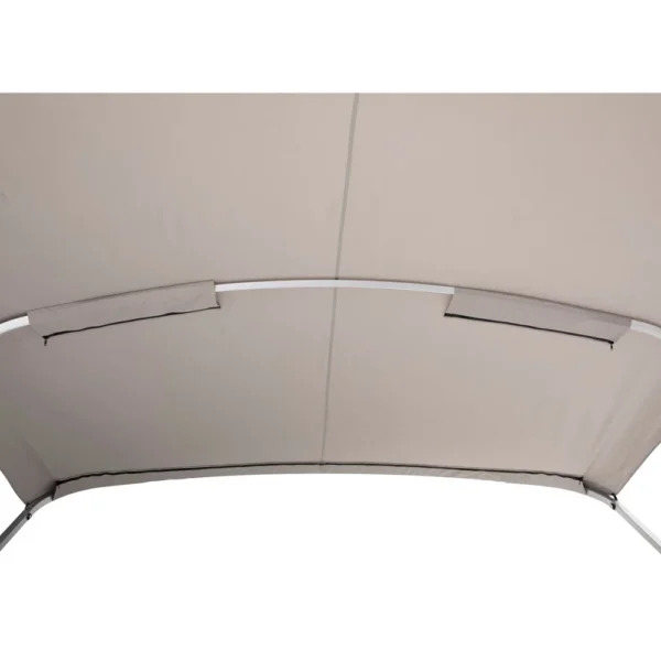 SureShade Power Bimini - Clear Anodized Frame - Grey Fabric - Image 4