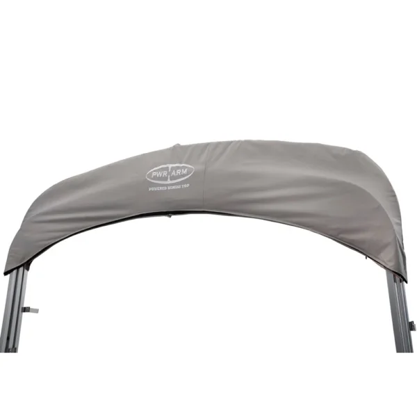 SureShade Power Bimini - Clear Anodized Frame - Grey Fabric - Image 5