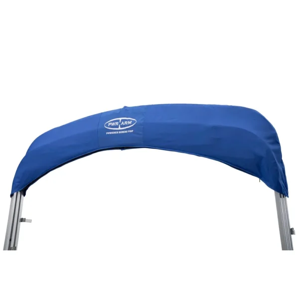 SureShade Power Bimini - Clear Anodized Frame - Pacific Blue Fabric - Image 5