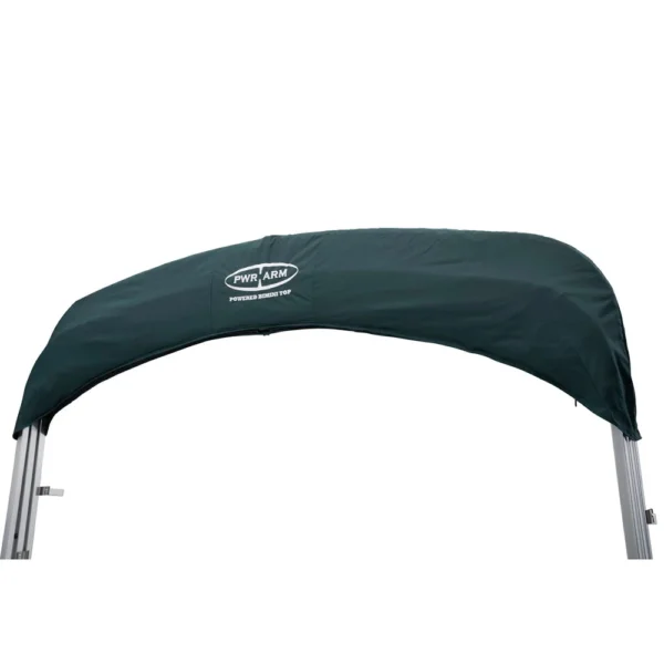 SureShade Power Bimini - Clear Anodized Frame - Green Fabric - Image 5