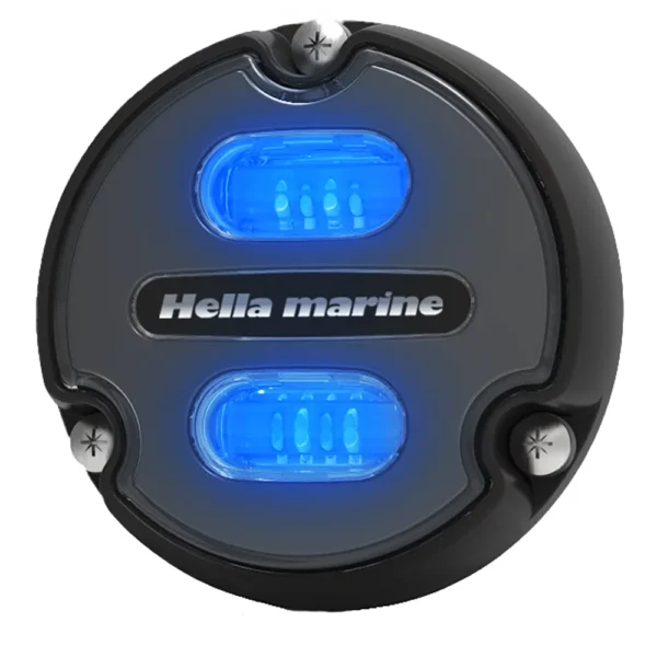 Hella Marine Apelo A1 Blue White Underwater Light - 1800 Lumens - Black Housing - Charcoal Lens - Image 3