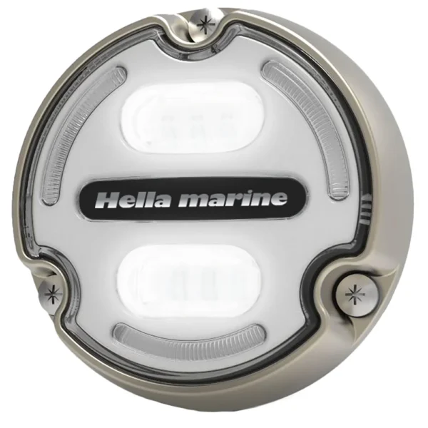 Hella Marine Apelo A2 Blue White Underwater Light - 3000 Lumens - Bronze Housing - White Lens w/Edge Light - Image 4