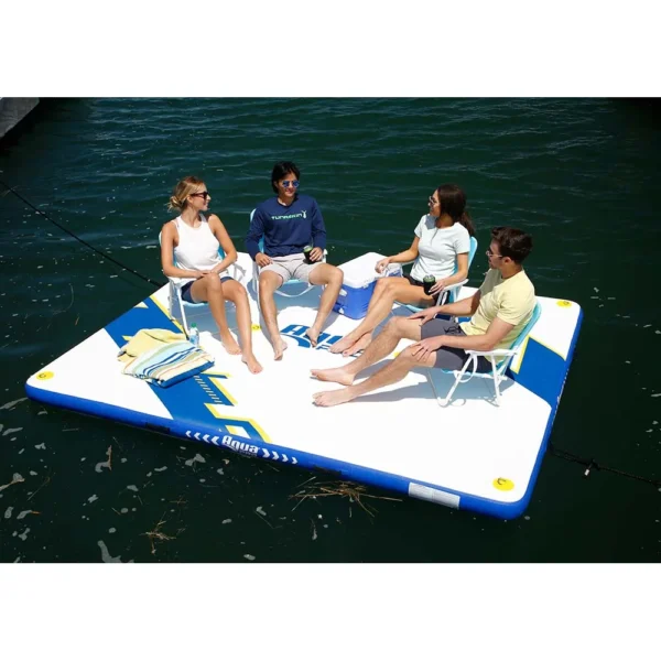 Aqua Leisure 10' x 8' Inflatable Deck - Drop Stitch - Image 2