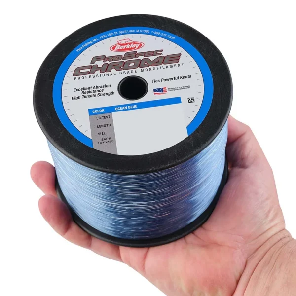 Berkley ProSpec Chrome Ocean Blue Monofilament - 130 lb - 2000 yds - PSC5B130-OBL - Image 3