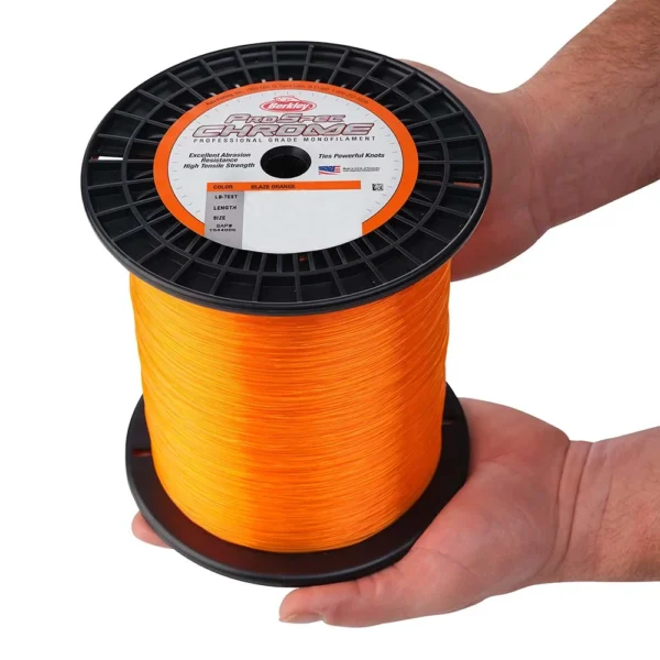 Berkley ProSpec Chrome Blaze Orange Monofilament - 100 lb - 2850 yds - PSC5B100-80 - Image 3