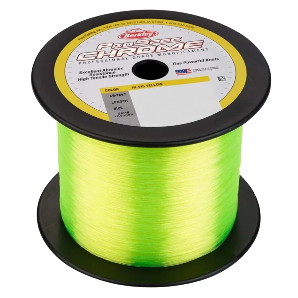 Berkley ProSpec Chrome Hi-Vis Yellow Monofilament - 60 lb - 1000 yds - PSC1B60-HVY