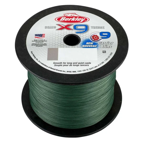 Berkley x9 Braid Low-Vis Green - 20lb - 2188 yds - X9BBK20-22