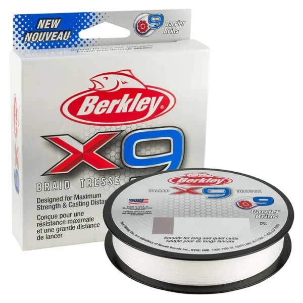 Berkley x9 Braid Crystal - 30lb - 164 yds - X9BFS30-CY