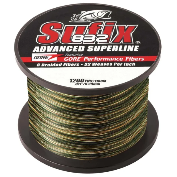 Sufix 832® Advanced Superline® Braid - 6lb - Camo - 1200 yds