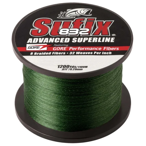 Sufix 832® Advanced Superline® Braid - 6lb - Low-Vis Green - 1200 yds