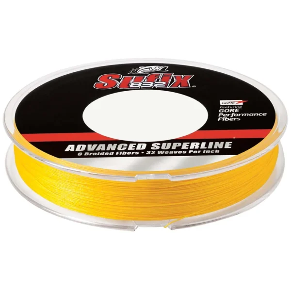 Sufix 832® Advanced Superline® Braid - 8lb - Hi-Vis Yellow - 150 yds