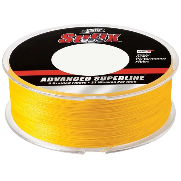 Sufix 832® Advanced Superline® Braid - 20lb - Hi-Vis Yellow - 600 yds